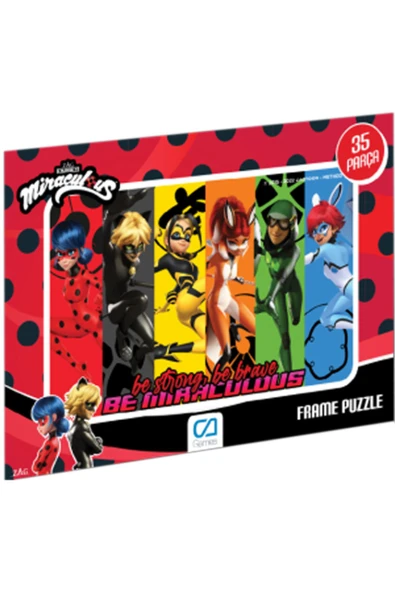 C&A Games Miraculous-2 Lisanslı 35 Parça Frame Puzzle - Resim 8