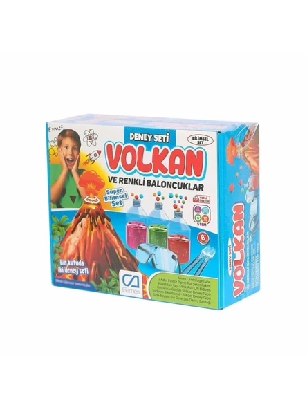 Volkan ve Baloncuklar Deney Seti Kutu Oyunu ürün görseli 1