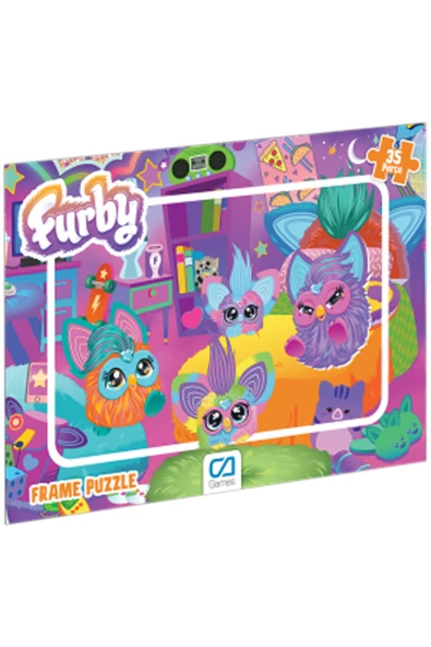 C&A Games Furby Lisanslı 35 Parça Frame Puzzle - Resim 3