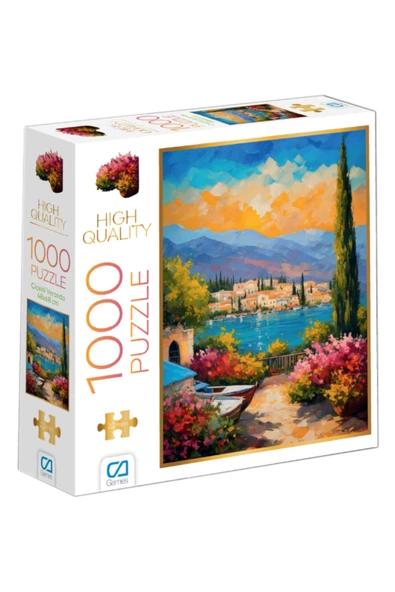 C&A Games Çiçekli Veranda 1000 Parça Puzzle - Resim 4
