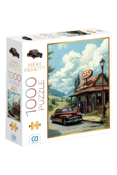 C&A Games Eski Yol 1000 Parça Puzzle - Resim 4