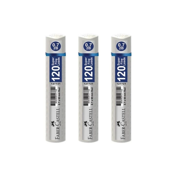 Faber-Castell Grip Min 0.7 mm 120'li Tüp Hindistan Ceviz Süt - 3 Adet ürün görseli 1