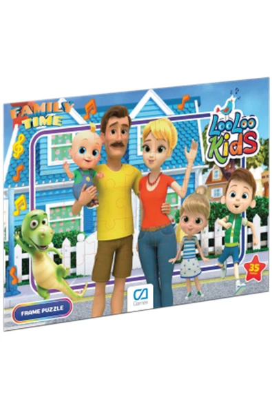 C&A Games LooLoo Kids-2 Lisanslı 35 Parça Frame Puzzle - Resim 3