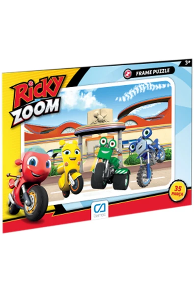 C&A Games Ricky Zoom-2 Lisanslı 35 Parça Frame Puzzle - Resim 4