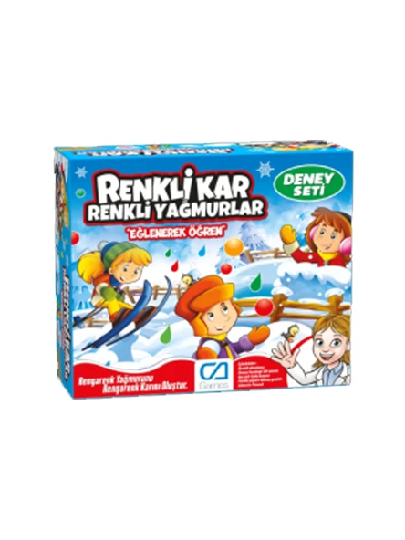 Renkli Kar Renkli Yağmurlar Deney Seti Kutu Oyunu ürün görseli 1