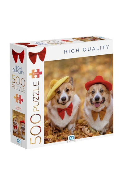 C&A Games Köpekler 500 Parça Puzzle - Resim 2