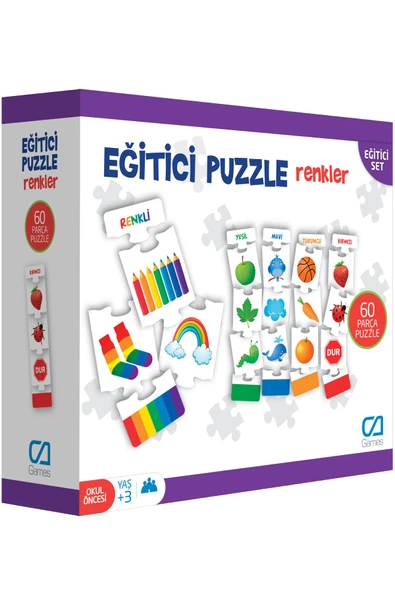 C&A Games Eğitici Puzzle Renkler 36 Parça - Resim 4