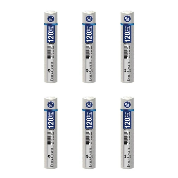Faber-Castell Grip Min 0.7 mm 120'li Tüp Hindistan Ceviz Süt - 6 Adet ürün görseli 1