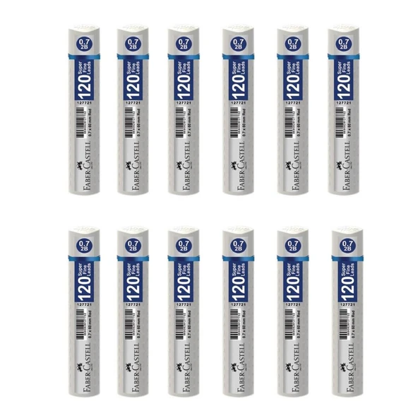 Faber-Castell Grip Min 0.7 mm 120'li Tüp Hindistan Ceviz Süt - 12 Adet ürün görseli 1