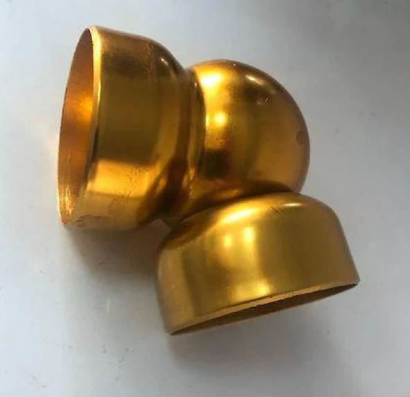 50mm Boş Küre Dirsek Sarı 4'lü Paket ürün görseli 1
