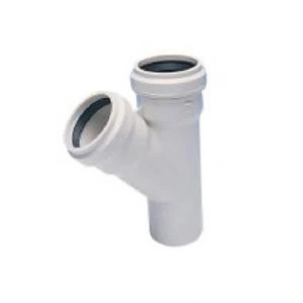 Kalde 75x75 3.2 Pvc-u Tek Çatal 45 Derece ürün görseli 1