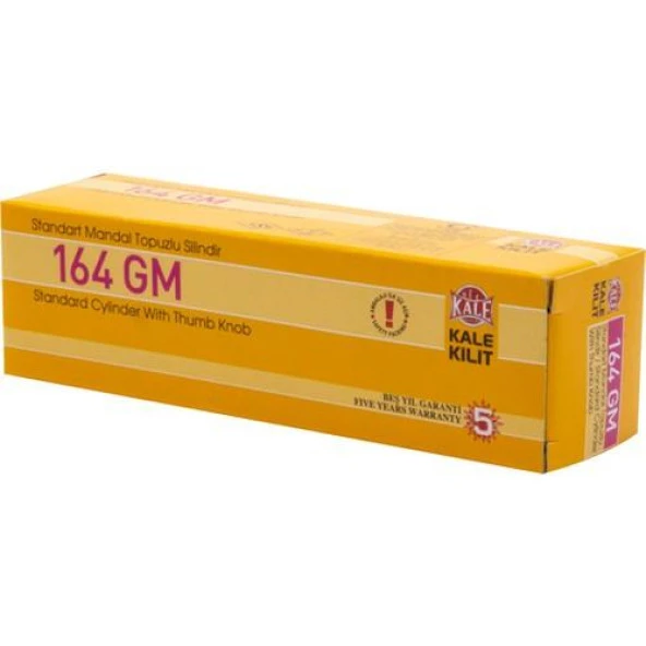 Kale 164 GM Standart Mandal Topuzlu Barel 68 mm ürün görseli 1