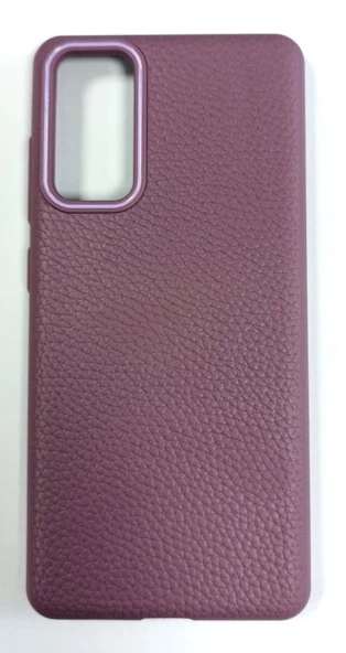 Samsung Galaxy S20 FE Uyumlu Kamera Ve Ekran Çıkıntılı Yumuşak İçi Kadife Kılıf Mürdüm ürün görseli 1