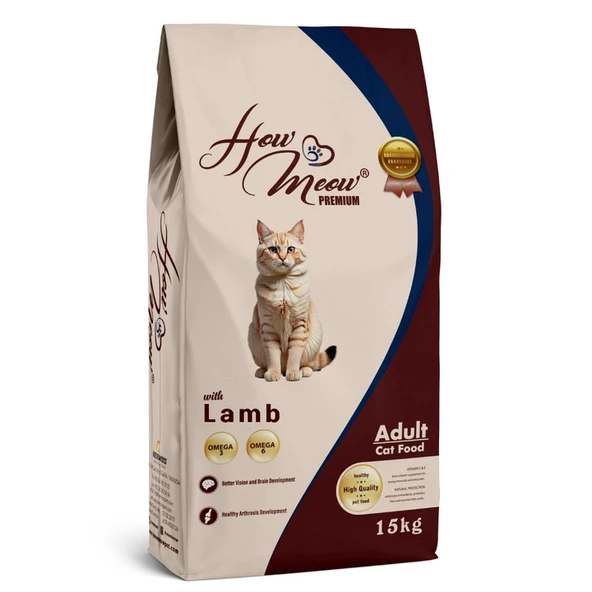HOW MEOW YETİŞKİN KEDİ KURU MAMASI KUZULU ürün görseli 1