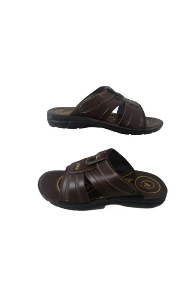 Zl022-010 Erkek Kahve Günlük Yürüyüş Terlik Sandalet ürün görseli 1