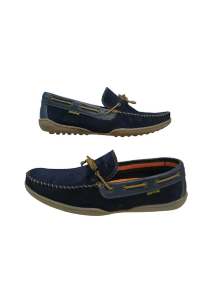Erkek Lacivert Beta Fiyonklu Loafer Ayakkabı Re097-10 ürün görseli 1
