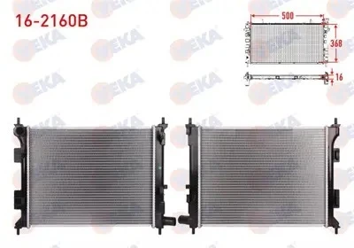 SU RADYATORU BRAZING HYUNDAI I20 (PBT) 1.2i 16v M-T AC+/- 2012-2014 ürün görseli 1