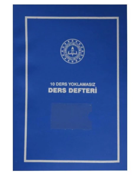 Ders Defteri 10 Dersli Yoklamasız Lise Mavi Plastik Kapak ürün görseli 1