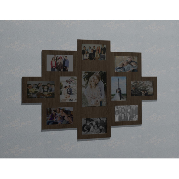 Ahşap Soy Ağacı Fotoğraf,Resim Çerçevesi Çerçeve-04322mse ürün görseli 1
