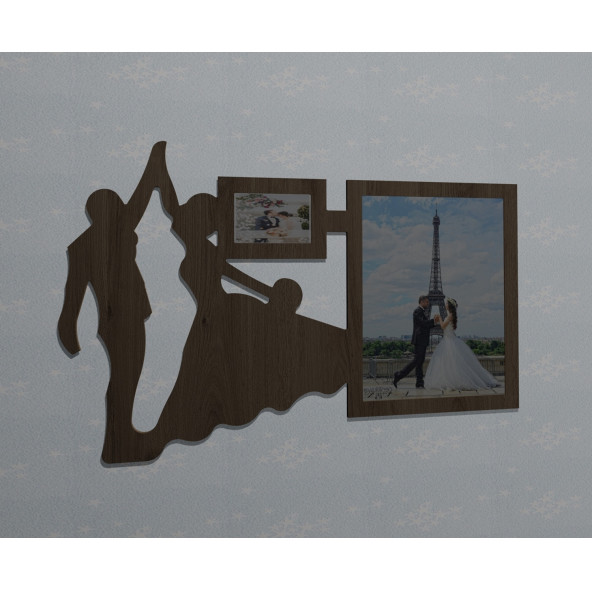 Ahşap Soy Ağacı Fotoğraf,Resim Çerçevesi Çerçeve-04319mse ürün görseli 1