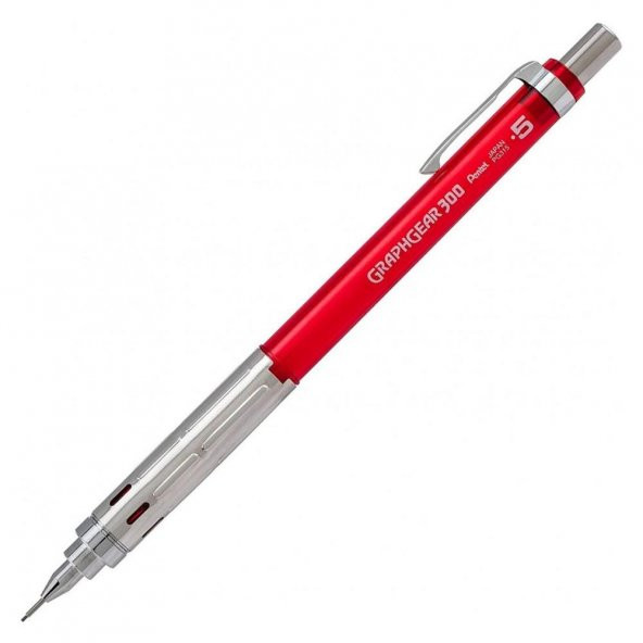 PENTEL TEKNIK CIZIM KALEMI GEAR300 05MM KIRMIZI ürün görseli 1