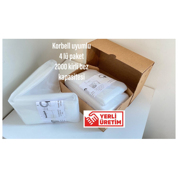 Korbell 15/16l uyumlu YERLİ Malı poşet 4lü ürün görseli 1