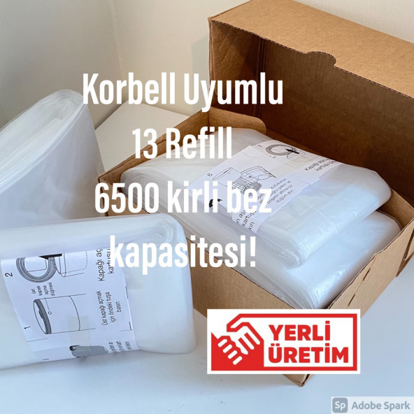 Korbell 15/16l uyumlu YERLİ Malı poşet 13lü ürün görseli 1