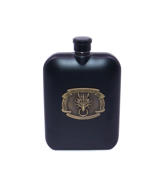 Ejder - Dragon Desenli Paslanmaz Çelik Cep Matarası 7 oz (200ml) ürün görseli 1