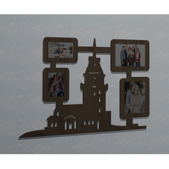Ahşap Soy Ağacı Fotoğraf,Resim Çerçevesi Çerçeve-04314mse ürün görseli 1