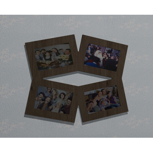 Ahşap Soy Ağacı Fotoğraf,Resim Çerçevesi Çerçeve-04305mse ürün görseli 1