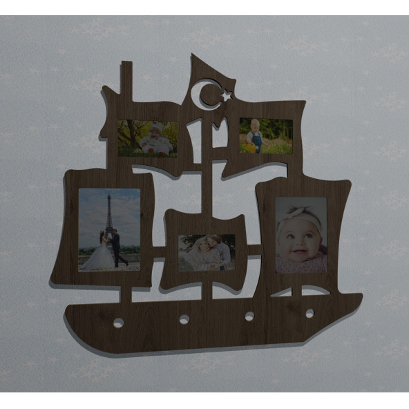 Ahşap Soy Ağacı Fotoğraf,Resim Çerçevesi Çerçeve-04303mse ürün görseli 1