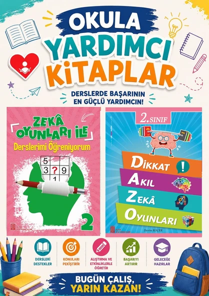 Ata 2.Sınıf Dikkat ve Zeka Oyunları ile Derslerimi Öğreniyorum ürün görseli 1