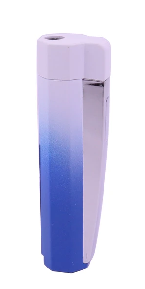 Metal Tek Torch Jet Alev Puro Çakmağı - Beyaz/Lacivert ürün görseli 1