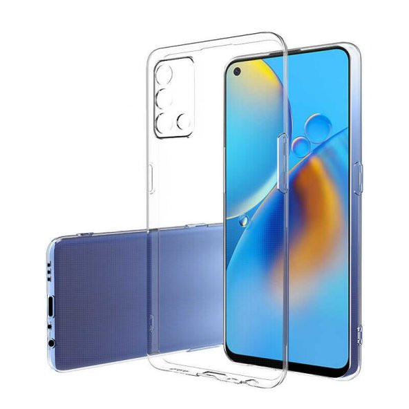 Oppo A74 4G Kılıf Zore Şeffaf İnce ve Esnek Süper Silikon Kılıf ürün görseli 1