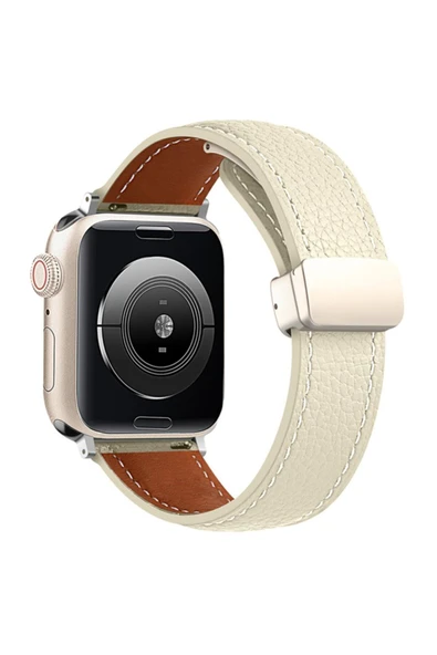 Apple Watch Ultra 49mm Uyumlu Deri Kordon Watch 2/3/4/5/6/7/8/se/ultra Azn-KR414 Daks ürün görseli 1
