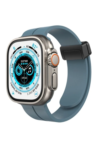 Apple Watch 41 mm Silikon Kordon Elegance Stylısh Watch 2/3/4/5/6/7/8/se/ultra Azn-KR412 ürün görseli 1