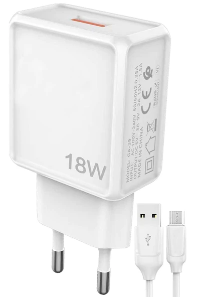 Samsung Galaxy Tab 4 SM-T530 Şarj Aleti Micro USB 18W 3.0A Hızlı Şarj ürün görseli 1