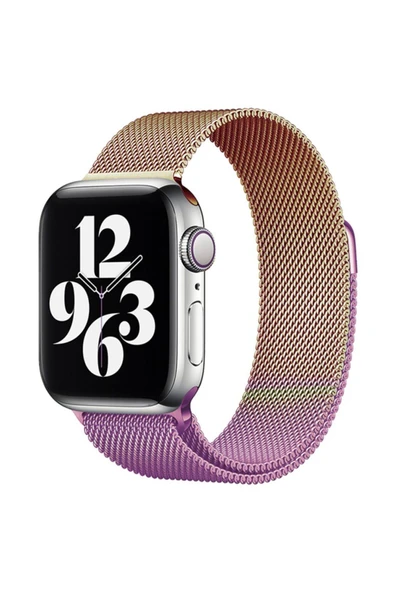Apple Watch 41 mm Metal Mıknatıslı Kordon Watch 2/3/4/5/6/7/8/se/ultra Azn-Metal ürün görseli 1