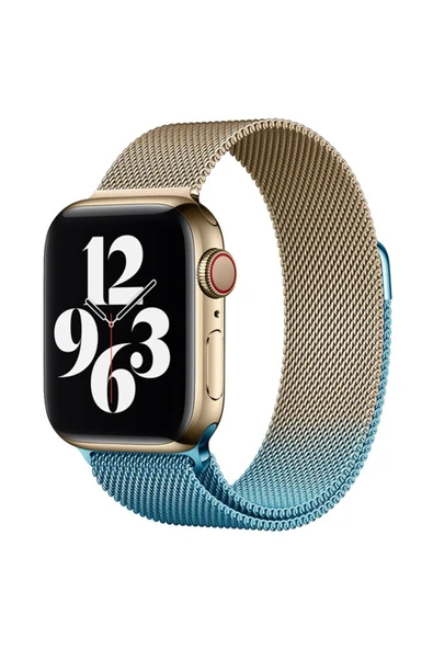 Apple Watch 40 mm Metal Mıknatıslı Kordon Watch 2/3/4/5/6/7/8/se/ultra Azn-Metal ürün görseli 1