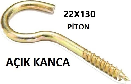 22 x 130 PİTON - AÇIK KANCA ( 1 ADET FİYATIDIR ) ürün görseli 1
