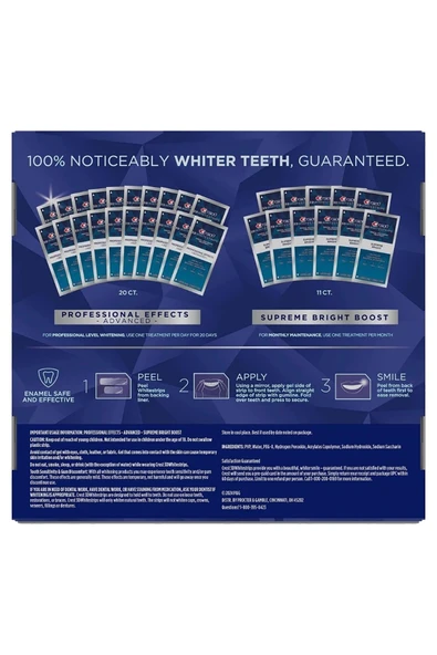 Crest 3D Whitestrips Level 20 + Level 15 Set - Resim 2