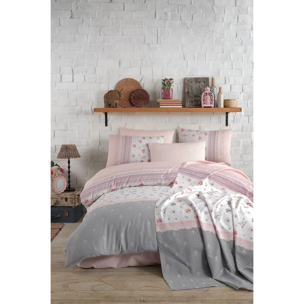 COTTON LİFE ÇİFT KİŞİLİK PİKE TAKIMI - LUSİA SOMON ürün görseli 1