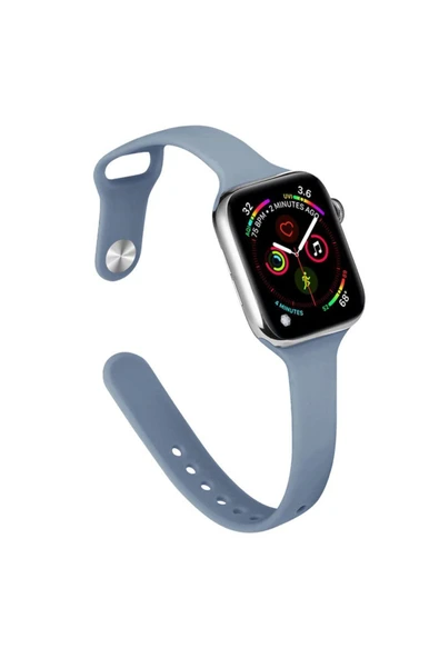 Apple Watch 38 mm Uyumlu Silikon Kordon Watch 2/3/4/5/6/7/8/se/ultra Azn-Klasik ürün görseli 1