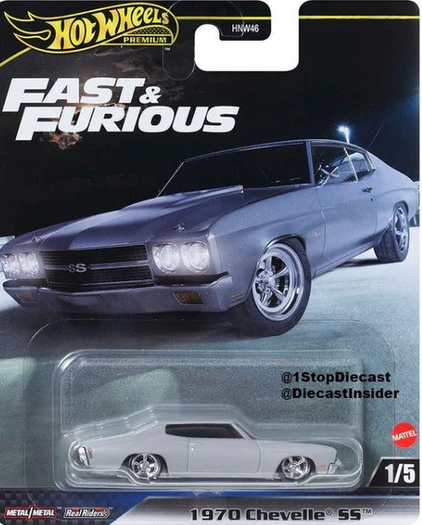Mattel Hot Wheels Fast Furios Premium Arabalar 5 Li Set - Resim 2