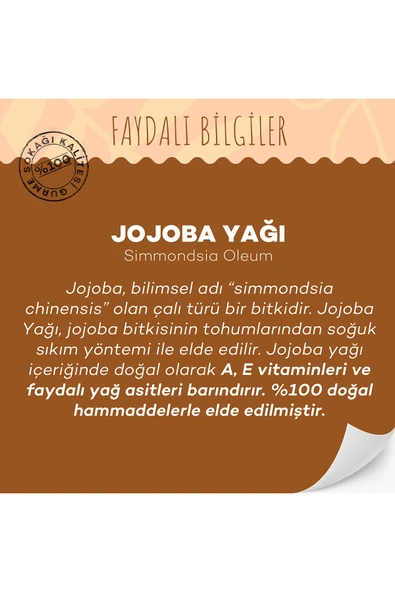 GURME SOKAĞI Jojoba Yağı 20 ml - Resim 3