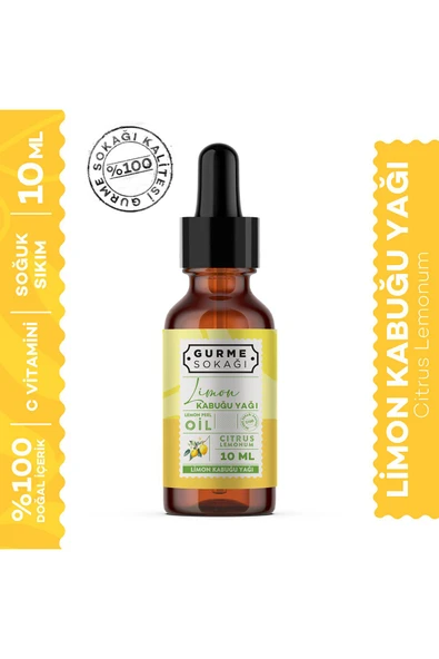 GURME SOKAĞI Limon Kabuğu Yağı 10 ml ürün görseli 1