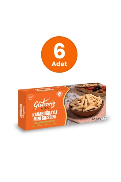 Glutensiz Ada Glutensiz Karabuğdaylı Mini Grissini 100 GR (6 ADET) ürün görseli 1