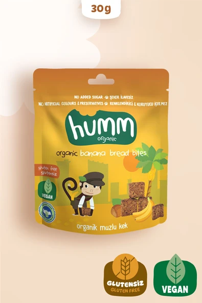 Humm Organic Organik Glutensiz Vegan Muzlu Kek - 30g ürün görseli 1