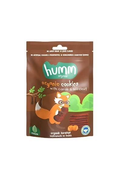 Humm Organic Organik Keçiboynuzlu Fındıklı Kurabiye 55 gr ürün görseli 1