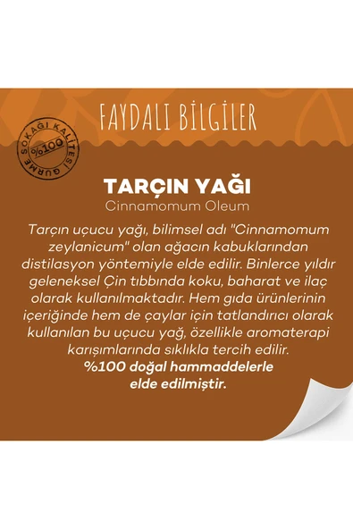 GURME SOKAĞI Tarçın Yağı 10 ml - Resim 3